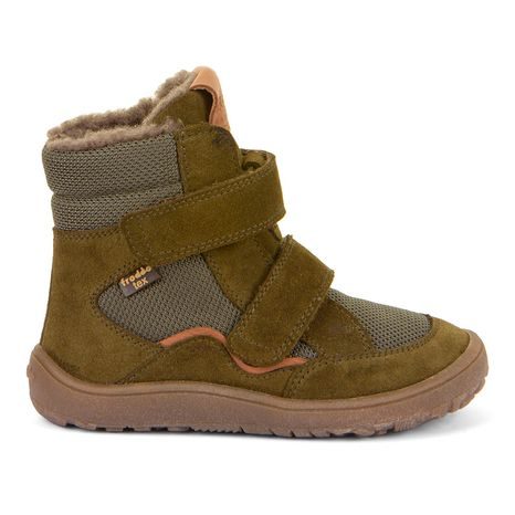DĚTSKÉ ZIMNÍ BAREFOOT BOTY TEX WINTER OLIVE, FRODDO, G3160233-2, OLIVOVÁ