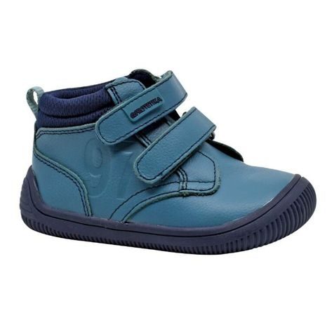 Chlapčenská celoročná obuv Barefoot TENDO DENIM, Protetika, modrá 