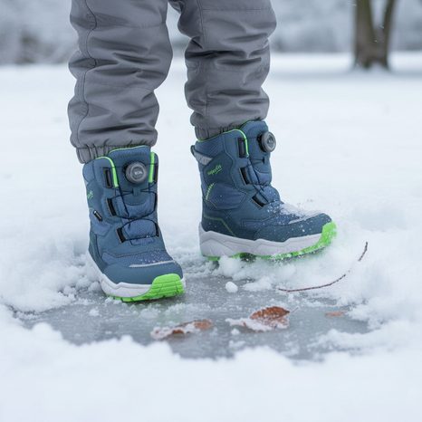 SNOWSHOES PENTRU BĂIEȚI CULUSUK 2.0 BLEU/LIGHT GREEN GORE-TEX, SUPERFIT, 1-009172-8010, ALBASTRU
