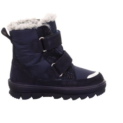 CIZME DE IARNĂ PENTRU FETE FLAVIA BLUE/SILVER GORE-TEX, SUPERFIT , 1-000216-8000, ALBASTRU