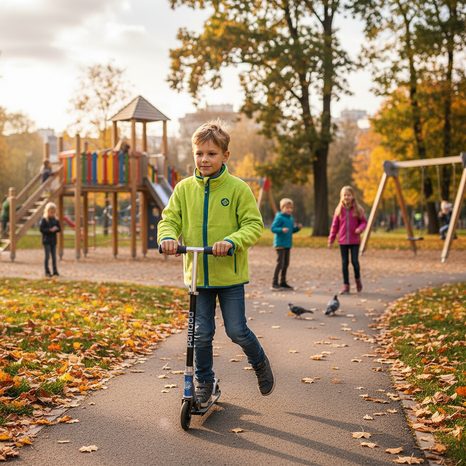 HANORAC PENTRU COPII CU GULER ÎNALT, PIDILIDI, PD1114-19, VERDE