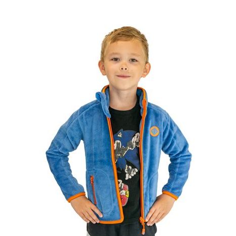 MIKINA CHLAPECKÁ CHLUPATÁ SE STOJÁČKEM, PIDILIDI, PD1139-04, MODRÁ