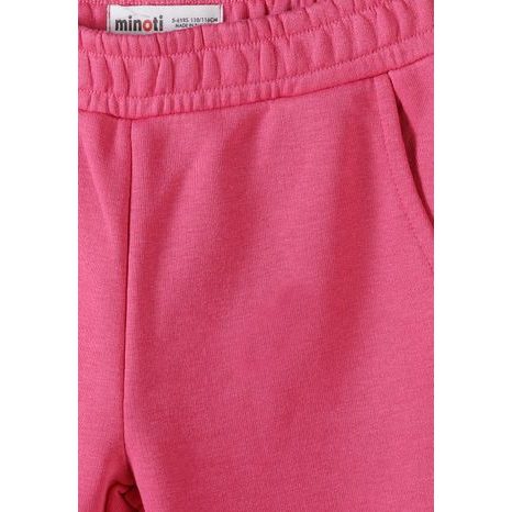 TEPLÁKY DÍVČÍ S ELASTICKÝM PASEM A STAHOVACÍ ŠŇŮRKOU 3PACK MINOTI 30FLEECE153