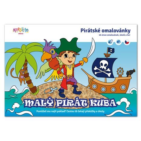 Cartea de colorat Micul Pirat Cuba A5, Kresli.to, W031845