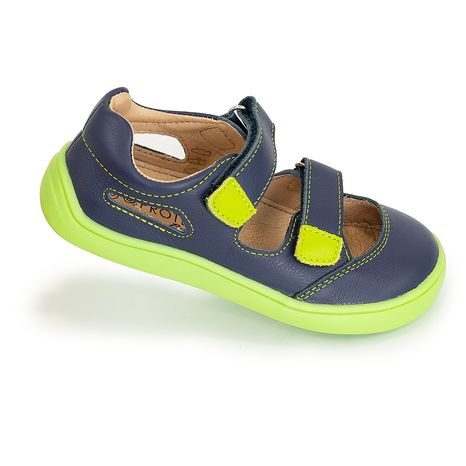 CHLAPČENSKÉ BAREFOOT SANDÁLE TERY NAVY, PROTETIKA, MODRÁ