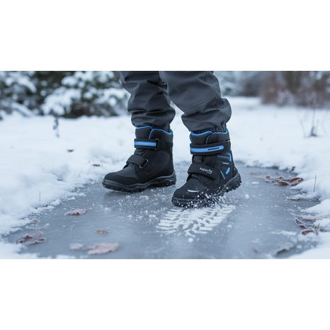 CHLAPECKÉ ZIMNÍ BOTY HUSKY GTX, SUPERFIT, 1-809080-0000, ČERNÁ