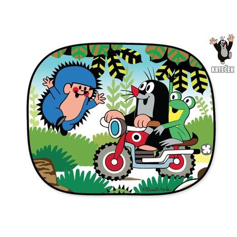 Stínítko do auta 2X Krtek a motorka, WIKY, 170809