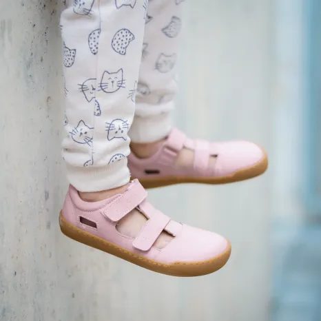 DIEVČENSKÉ BAREFOOT SANDÁLE CRAVE SHELLWOOD ROSE, RUŽOVÉ