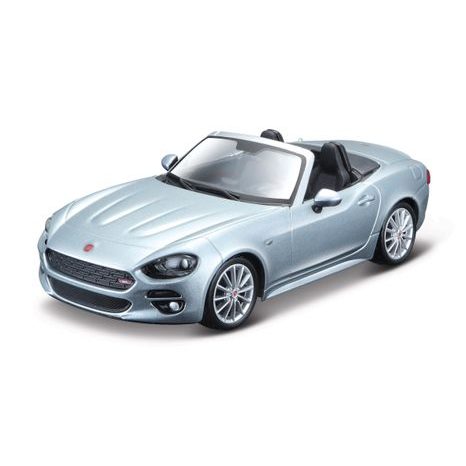 Bburago 1:24 Fiat 124 Spider strieborná metalíza, W007303