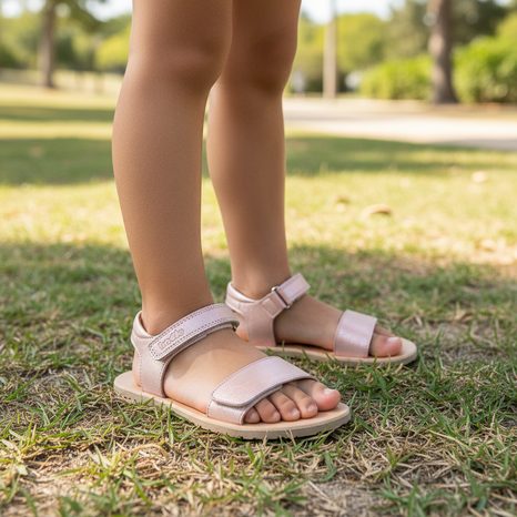 SANDALE BAREFOOT PENTRU FETE FLEXY LIA PINK SHINE FRODDO G3150264-8