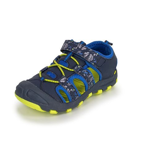 CHLAPČENSKÉ SANDÁLE BUGGA LUMA DARK BLUE/YELLOW - TMAVOMODRÉ