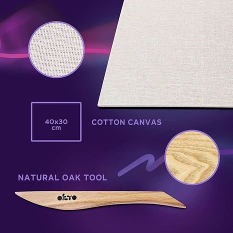 OKTO SENSOTY ART VÝTVARNÁ SADA ”HVĚZDNÁ NOC” 30X40 CM, WIKY, W031039