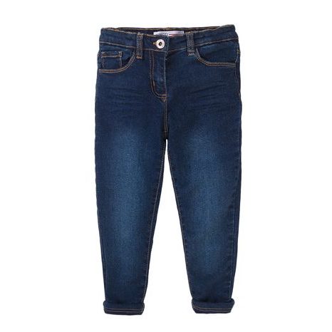 Pantaloni din denim cu căptușeală pentru fete, Minoti, 8GLNJEAN 2, albastru