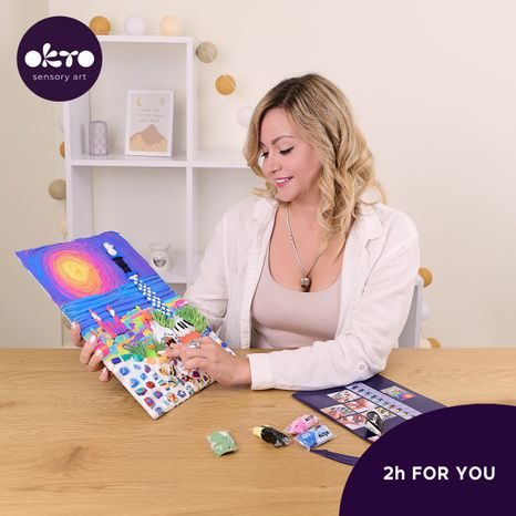 OKTO MALOVÁNÍ HMOTOU MOTIV "#PARK GUELL - BARCELONA" 30X40 CM, OKTO, W051127