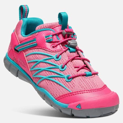 Outdoorové boty CHANDLER CNX JR, bright pink/lake green-růžová, Keen, 1020653, růžová