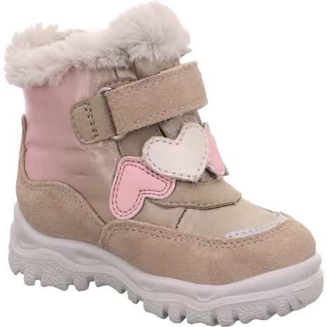 DÍVČÍ ZIMNÍ BOTY HUSKY+ BEIGE/PINK SUPERFIT 1-006061-4000