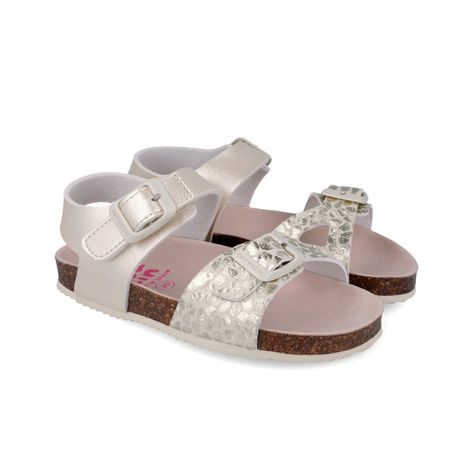 DIEVČENSKÉ SANDÁLE BIO METALIZADO BEIGE BIOMECANICS 262466-A103