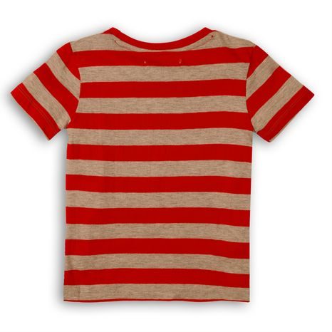 TRICOU PENTRU BĂIEȚI, CU MÂNECĂ SCURTĂ, MINOTI, 1STRIPE 1, ROȘU