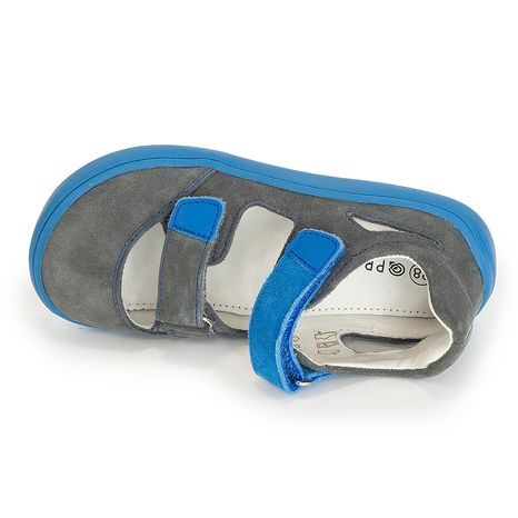 CHLAPČENSKÉ SANDÁLE BAREFOOT TERY GREY, PROTETIKA, SIVÁ