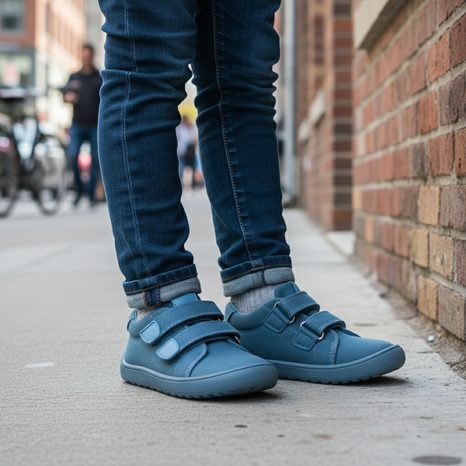 CHLAPECKÉ BAREFOOT TENISKY KORO BLUE PROTETIKA - MODRÁ