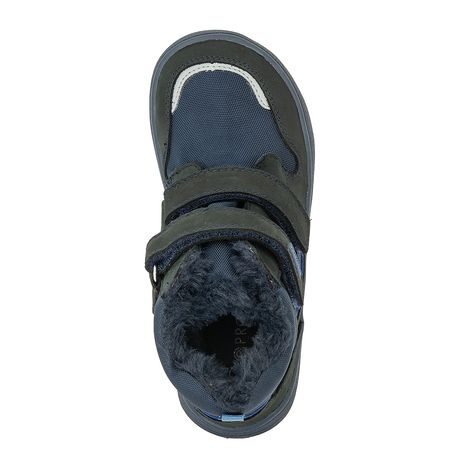 CHLAPECKÉ ZIMNÍ BAREFOOT BOTY GERO NAVY, PRO-TEX, PROTETIKA, MODRÁ