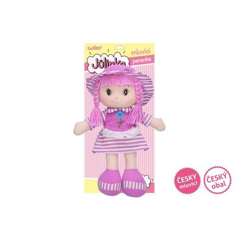 MLUVÍCÍ PANENKA JŮLINKA 40 CM (ČESKÝ OBAL, MLUVÍ ČESKY), WIKY, W005105