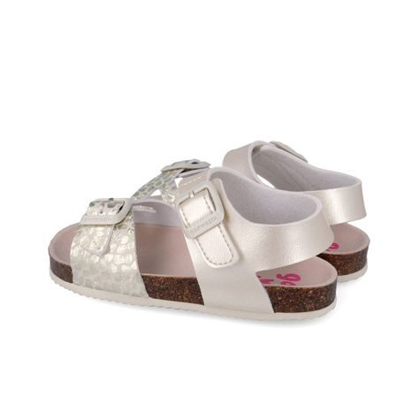 DIEVČENSKÉ SANDÁLE BIO METALIZADO BEIGE BIOMECANICS 262466-A103