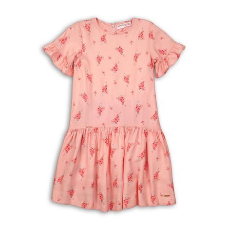 Šaty dívčí bavlněné, Minoti, PEACHY 11, růžová 
