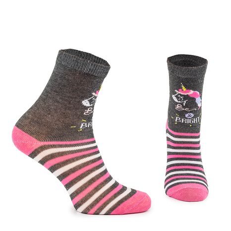 VESELÉ PONOŽKY FUNNY DÍVČÍ - 3PACK, PIDILIDI, PD0134-01, HOLKA