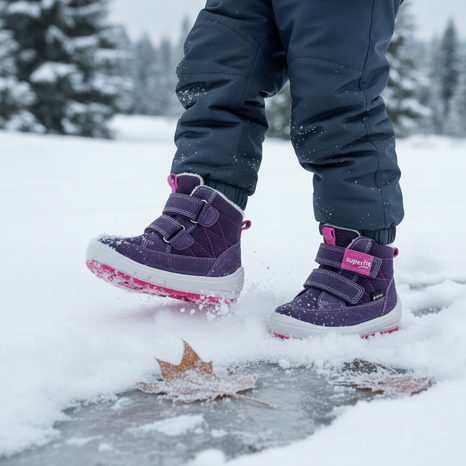 DÍVČÍ ZIMNÍ BOTY GROOVY GTX, SUPERFIT, 1-009314-8500, FIALOVÁ