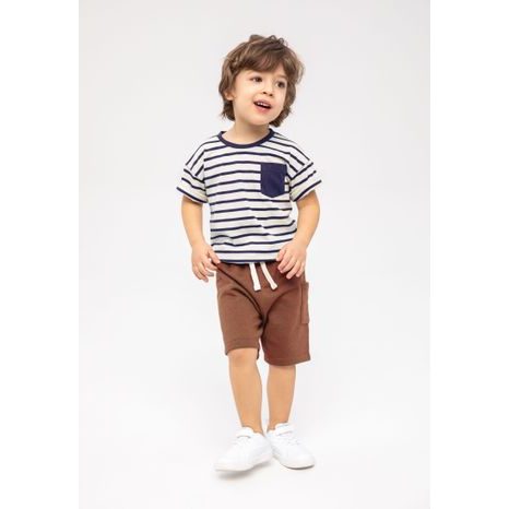 SET PENTRU BĂIEȚI - TRICOU ȘI PANTALONI SCURȚI, MINOTI, 13SET 4, BOY