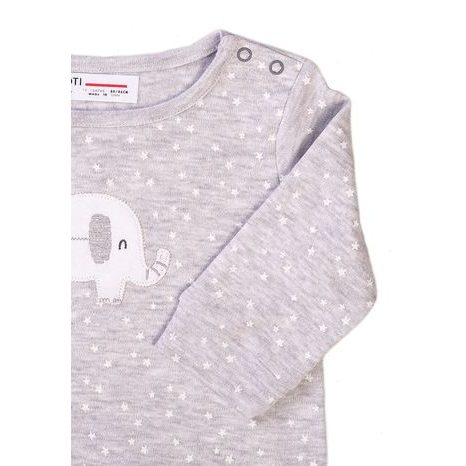 TRICOU PENTRU SUGARI DIN BUMBAC BIO, MINOTI, DREAM 1, GRI