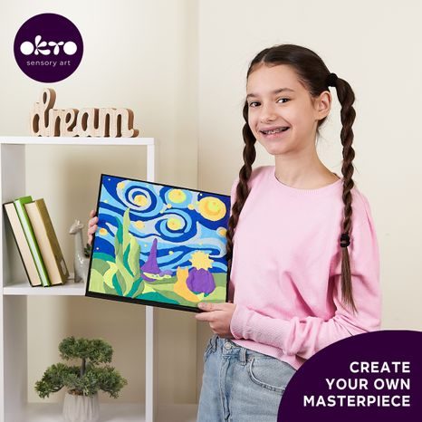 DOKONČENÝ PLASTICKÝ OBRAZ MALÝ PRINC V RÁMU JAKO DEKORACE V POKOJI