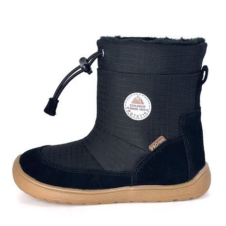 DÍVČÍ ZIMNÍ BAREFOOT BOTY PRO-TEX PROTETIKA - HEIKO BLACK