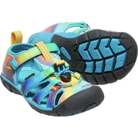 DETSKÉ SANDÁLE KEEN SEACAMP II CNX VIVID BLUE/ORIGINAL TIE DYE
