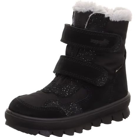 DIEVČENSKÉ ZIMNÉ TOPÁNKY FLAVIA BLACK/SILVER GTX SUPERFIT 1-000229-0000