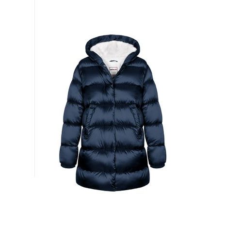 Lányok Puffa nylon kabát mikrofleece béléssel, Minoti, 12COAT 1, kék