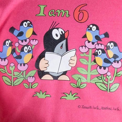 TRIČKO DÍVČÍ KRTEK IAM, PIDILIDI, 2002-04-06-08-10-12, RŮŽOVÁ