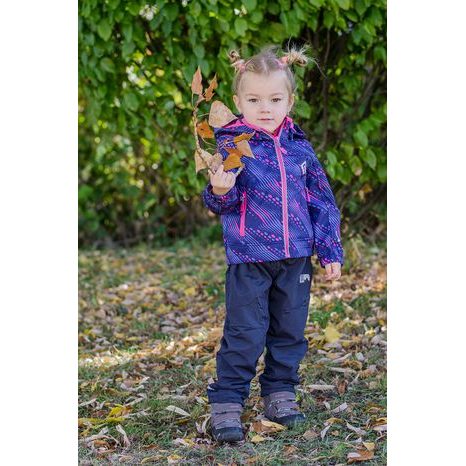 BUNDA SOFTSHELLOVÁ DÍVČÍ S KAPUCÍ, PIDILIDI, PD1102-01, RŮŽOVÁ