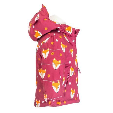 ZIMNÁ DIEVČENSKÁ BUNDA S KOŽUŠINOU, PIDILIDI, PD1143-16, BORDOVÁ