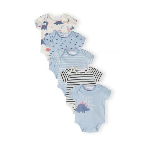 BODY KOJENECKÉ 5PACK MINOTI 28BABYPACK26 MODRÁ