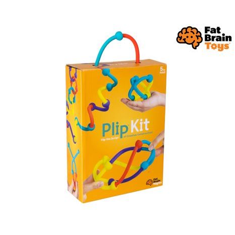 BAREVNÁ SADA 45 OHEBNÝCH SILIKONOVÝCH TVARŮ FAT BRAIN PLIP KIT