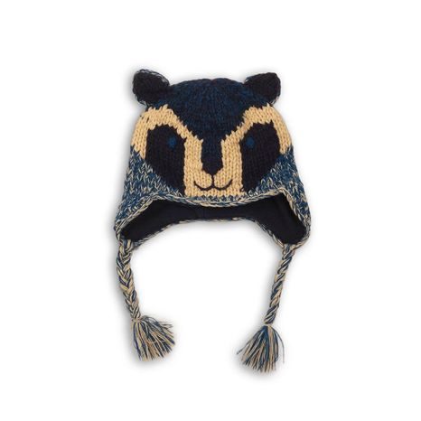 ČEPICE PLETENA S UŠIMA MÝVAL, MINOTI, NBHT 07, MODRÁ