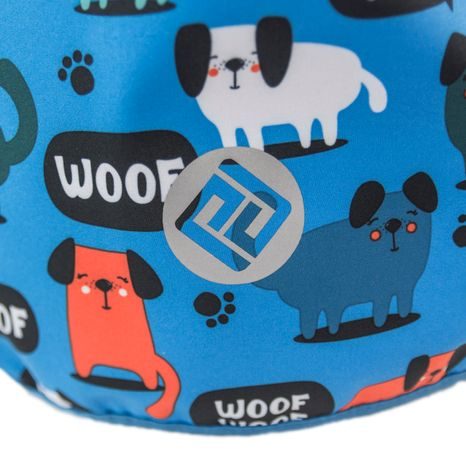 CHLAPECKÁ SOFTSHELLOVÁ BUNDA S POTISKEM A PEVNOU KAPUCÍ, PIDILIDI, PD1088-02, MODRÁ