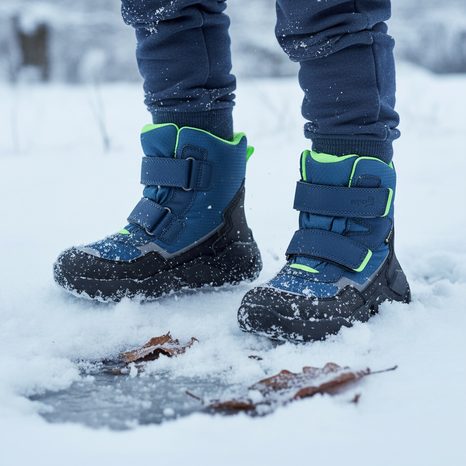 DĚTSKÉ ZIMNÍ BOTY SUPERFIT ROCKET GTX  BLUE/LIGHT GREEN 1-000402-8030