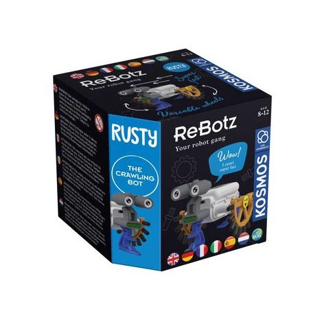 KRABICE SADY ROBOT RUSTY S PŘEHLEDNÝM QR KÓDEM PRO ČESKÝ PŘEKLAD