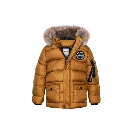 Kabát chlapecký nylonvý Puffa, Minoti, 11COAT 26, hnědá