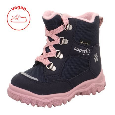 DIEVČENSKÉ ZIMNÉ TOPÁNKY HUSKY1 BLUE/PINK GORE-TEX, SUPERFIT,1-006046-8010
