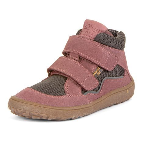 DÍVČÍ BAREFOOT BOTY TEX AUTUMN  GRAY/PINK FRODDO G3110254-6 - ŠEDÁ