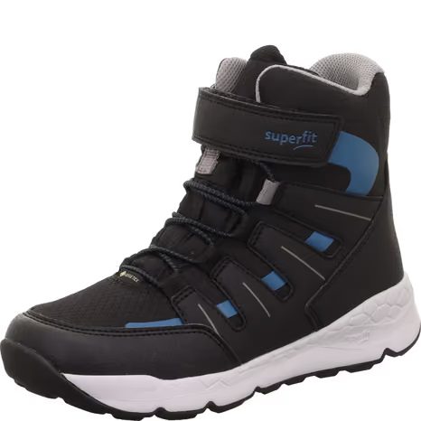 CHLAPČENSKÉ ZIMNÉ TOPÁNKY FREE RIDE BLACK/BLUE GTX SUPERFIT 1-000568-0010